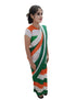 BookMyCostume Tricolour Saree Indian Patriotic Independence Day for Girls Fancy Dress Costume