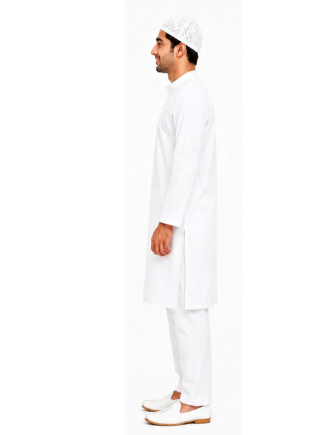 Muslim Boy White Kurta Pyjama & Cap Indian State Fancy Dress Costume for Boys Kids & Adults