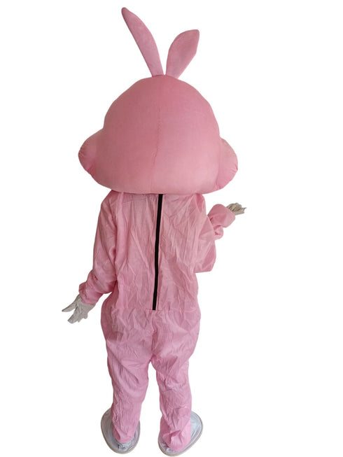 BookMyCostume Buy Bugs Bunny - Pink Cartoon Mascot Costume For Theme Birthday Party & Events | Adults | Full Size