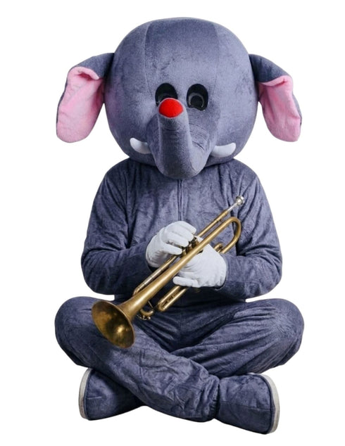 Elephant Cartoon Mascot Costume For Theme Birthday Party & Events | Adults | Full Size
