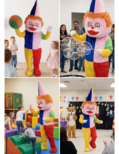 Buy Joker Clown Circus Cartoon Mascot Costume For Theme Birthday Party & Events | Adults | Full Size