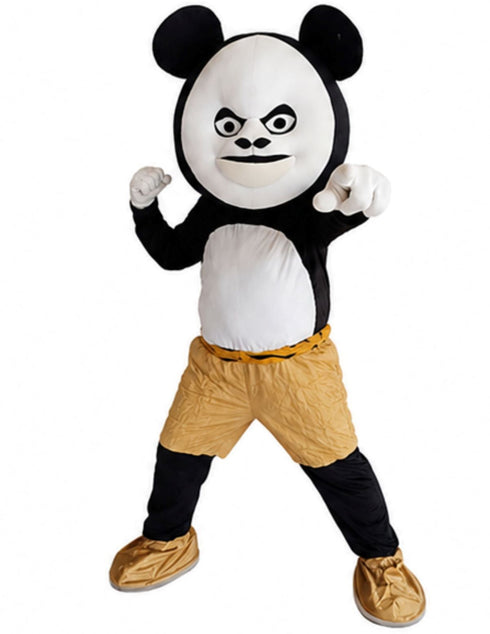 Panda Dragon Warrior Cartoon Movie Mascot Costume For Birthday Party & Theme Events | Full Size Adults