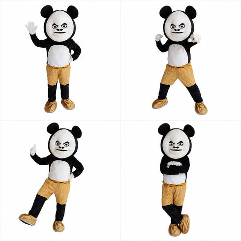 Panda Dragon Warrior Cartoon Movie Mascot Costume For Birthday Party & Theme Events | Full Size Adults