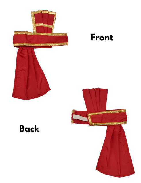 BookMyCostume Punjabi Bhangra Baisakhi Folk Dance Costume for Boys and Men | Yellow & Red