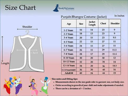 Punjabi Bhangra Baisakhi Folk Dance Costume for Boys and Men | Yellow & Red