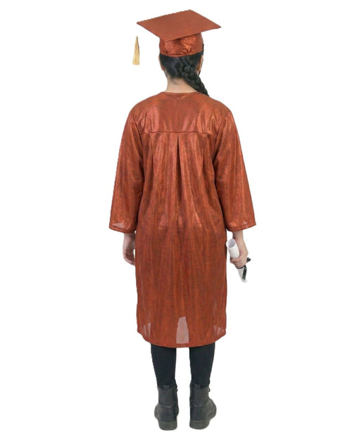 Red Graduate Scholar Graduation Day Gown Kids & Adults Fancy Dress Costume