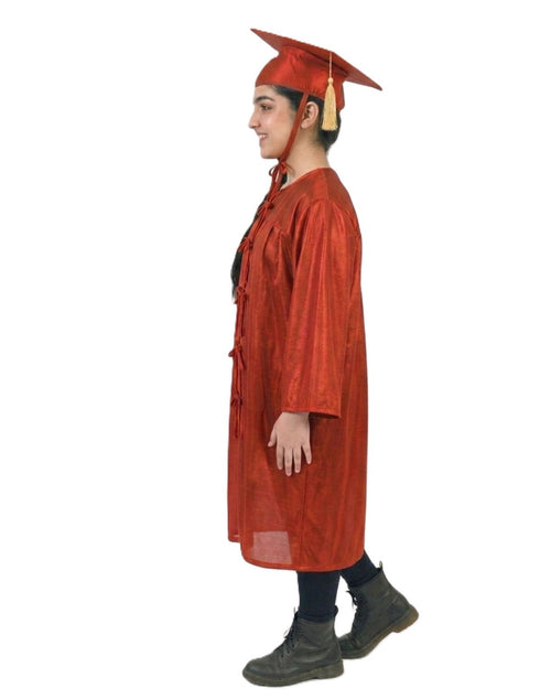 Red Graduate Scholar Graduation Day Gown Kids & Adults Fancy Dress Costume
