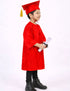 Red Graduate Scholar Graduation Day Gown Kids & Adults Fancy Dress Costume