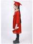 Red Graduate Scholar Graduation Day Gown Kids & Adults Fancy Dress Costume