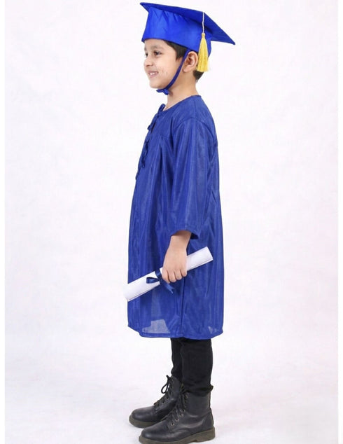 Blue Graduate Scholar Graduation Day Gown Kids & Adults Fancy Dress Costume
