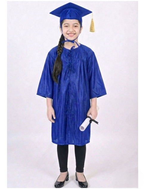 Blue Graduate Scholar Graduation Day Gown Kids & Adults Fancy Dress Costume