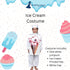 BookMyCostume Ice Cream Cold Sweet Food Kids Fancy Dress Costume