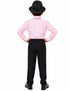 Ballroom Western Dance Pink Frill Shirt Black Pant Hat & Bow Set Kids and Adult Fancy Dress Costume