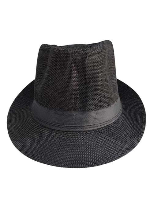 BookMyCostume Ballroom Western Dance Yellow Frill Shirt Black Pant Hat & Bow Set Kids Fancy Dress Costume