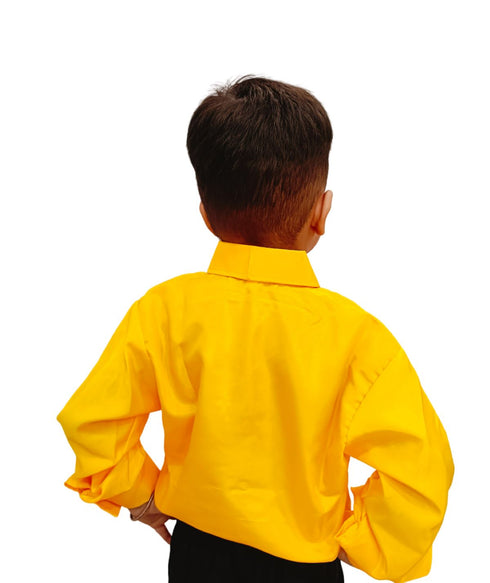 BookMyCostume Yellow Frills Shirt Kids Fancy Dress Costume