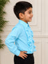 Blue Frills Shirt Kids Fancy Dress Costume