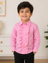 Pink Frills Shirt Kids Fancy Dress Costume