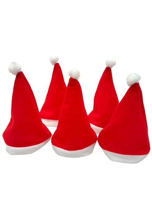 Christmas Set of 5 Santa Caps Combo Adults & Kids Fancy Dress Accessory