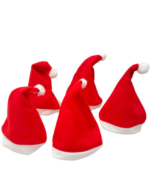Christmas Set of 5 Santa Caps Combo Adults & Kids Fancy Dress Accessory