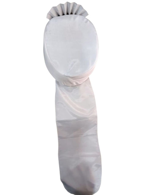 White Jaat Haryana Chaudhary Pagri Kids Fancy Dress Accessory