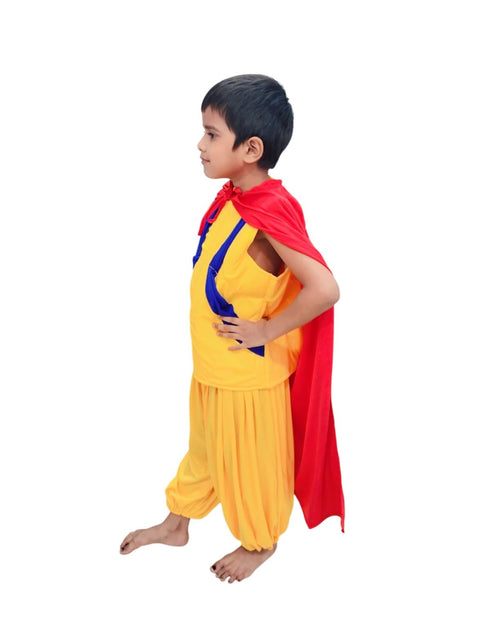 BookMyCostume Brave Power Hero Outfit | Superhero Costumes for Kids | Action Warrior Style Super Hero Costumes for Boys | Indian Super Hero Dress for Fancy Dress Competition & Party