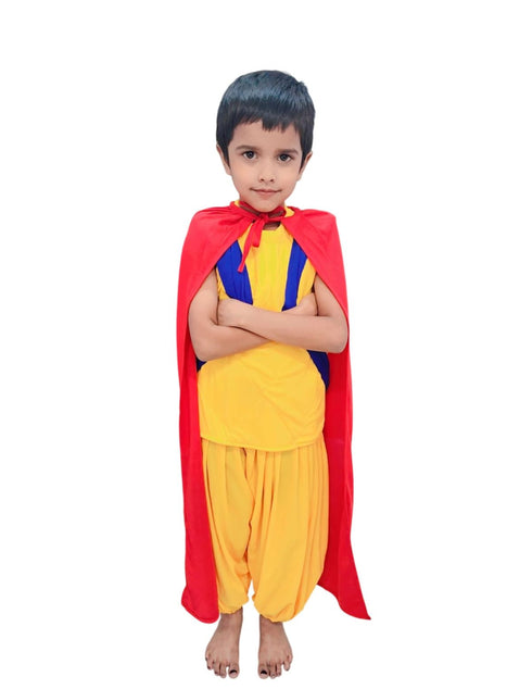 BookMyCostume Brave Power Hero Outfit | Superhero Costumes for Kids | Action Warrior Style Super Hero Costumes for Boys | Indian Super Hero Dress for Fancy Dress Competition & Party