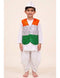 Patriotic Dhoti Kurta Tricolour Jacket Nehru Cap Kids Fancy Dress Costume