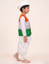 Patriotic Dhoti Kurta Tricolour Jacket Nehru Cap Kids Fancy Dress Costume