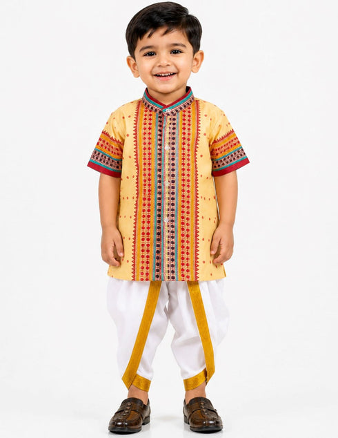 Bihu Dance Boy Assamese Indian State Kids Fancy Dress Costume