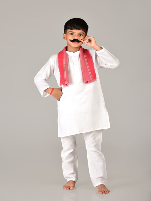 BookMyCostume Male Servant Naukar Kids & Adults Fancy Dress Costume