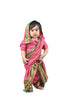 BookMyCostume Female Maid Servant Kamwali Bai Saree for Kids & Adults Fancy Dress Costume