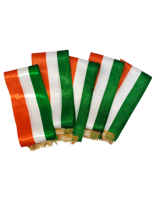 Set of 5 Tricolor Stole Tiranga Independence Day Kids & Adults Costume Accessory