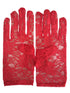 Red Hand Lace Gloves Dance Costume Accessory for Girls