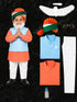 Narendra Modi PM with Tricolor Pagri India Independence Day Kids Fancy Dress Costume