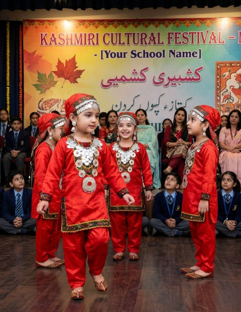 Kashmiri Girl with Jewellery Indian State For Girl's & Women Fancy Dress Costume
