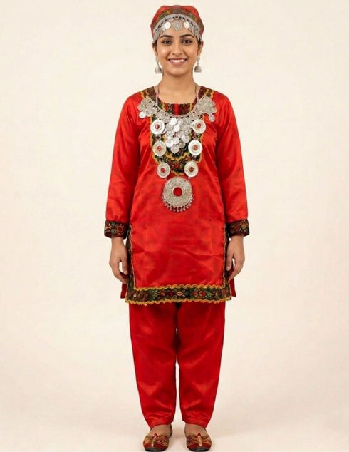 Kashmiri Girl with Jewellery Indian State For Girl's & Women Fancy Dress Costume