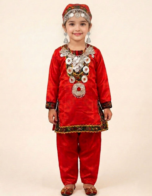 Kashmiri Girl with Jewellery Indian State For Girl's & Women Fancy Dress Costume