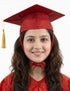 Red Graduate Scholar Cap Graduation Day Kids & Adults Fancy Dress Costume Accessory