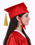 Red Graduate Scholar Cap Graduation Day Kids & Adults Fancy Dress Costume Accessory