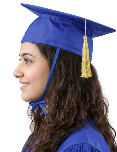 Blue Graduate Scholar Cap Graduation Day Kids & Adults Fancy Dress Costume Accessory