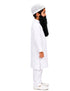 Muslim Man White Kurta Pyjama with Beard for Boy's Kids Indian Fancy Dress Costume