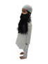 BookMyCostume Muslim Man White Kurta Pyjama with Beard for Boy's Kids Indian Fancy Dress Costume