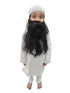 BookMyCostume Muslim Man White Kurta Pyjama with Beard for Boy's Kids Indian Fancy Dress Costume