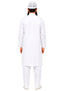 Muslim Man White Kurta Pyjama with Beard for Boy's Kids Indian Fancy Dress Costume