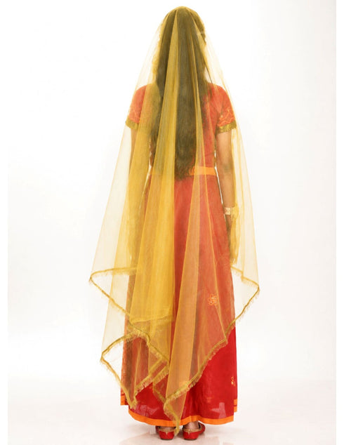 Gujarati Girl with Traditional Jewellery Indian For Girl's & Women Fancy Dress Costume for Girls