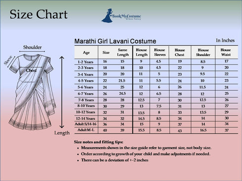 Marathi Girl Lavani Dance Nauvari Costume with Jewellery Kaashta Saree For Girl's & Women Fancy Dress Costume