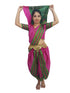 Marathi Girl Lavani Dance Nauvari Costume with Jewellery Kaashta Saree For Girl's & Women Fancy Dress Costume