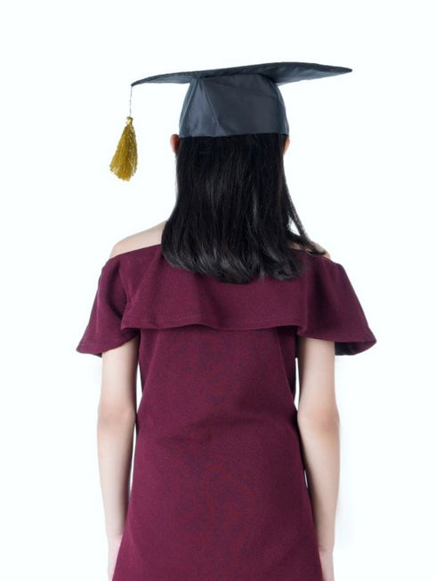 Black Graduate Scholar Cap Graduation Day Kids & Adults Fancy Dress Costume Accessory