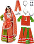 Rajasthani Girl With Traditional Jewellery Indian State Fancy Dress Costume For Girls And Females