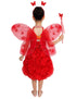Red Butterfly Insect Kids Fancy Dress Costume for Girls - Imported